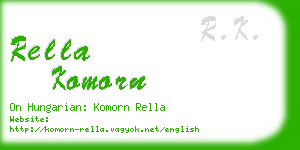 rella komorn business card